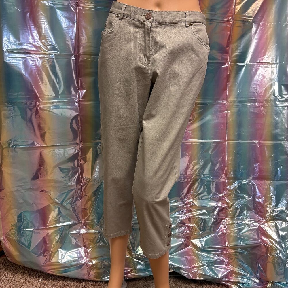 Ruby Rd 4P 5 pocket Capris sage NWT